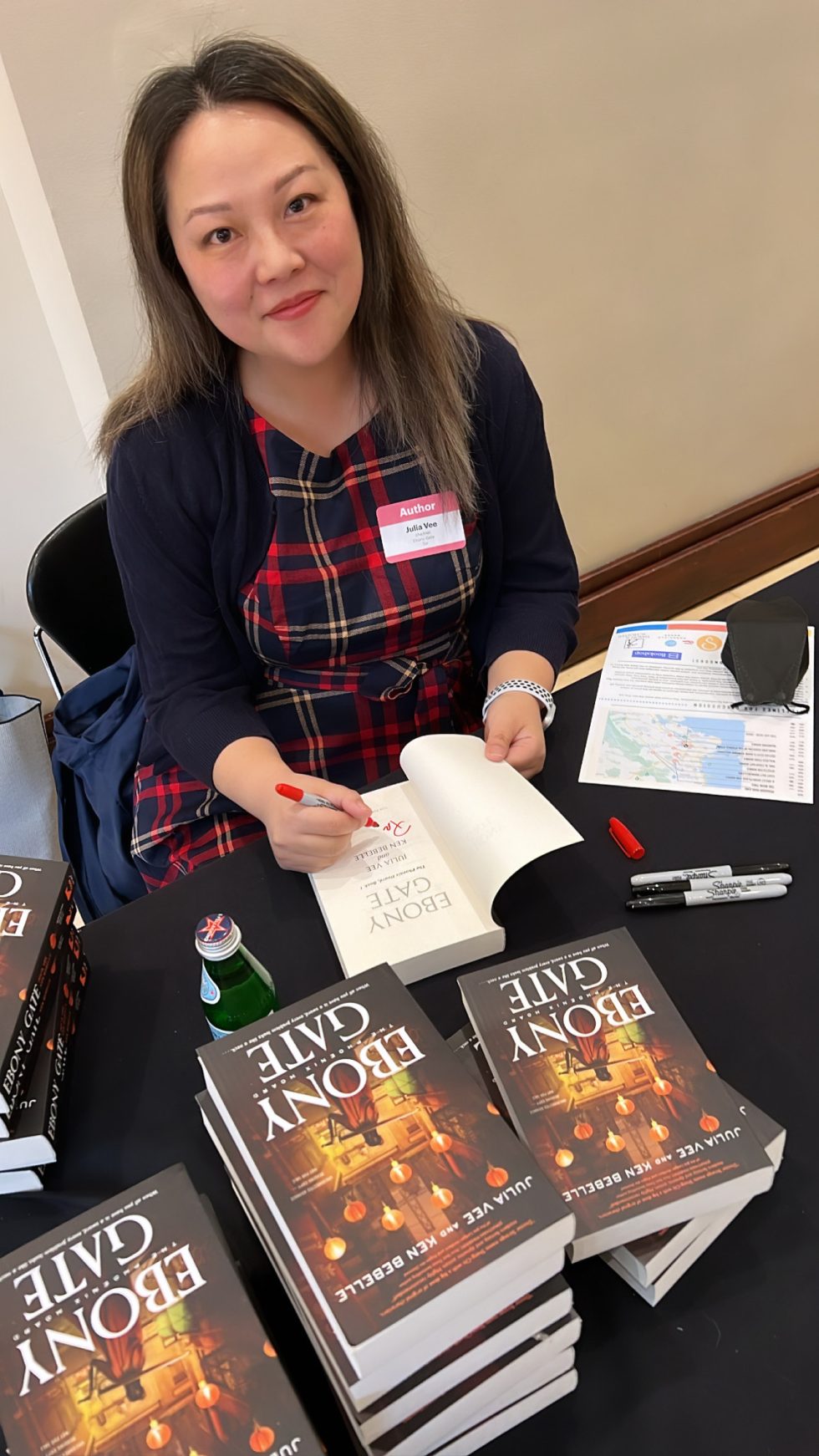 Julia Vee Signs ARCs of Ebony Gate at CALIBA! - Fuse Literary